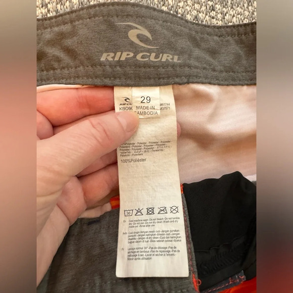 Rip Curl Daybreak Burnt Orange Boardshorts - Boy Size 29 - Picture 7 of 10